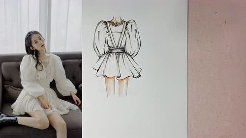 从赵丽颖同款白色连衣裙看服装设计手绘学习