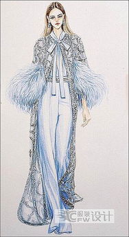 米兰国际时尚设计学院学员服装设计手绘作品赏析