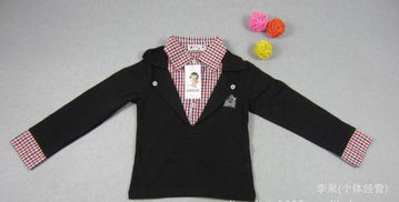 2012春款童装 韩版外贸精品假两件长袖T恤详解